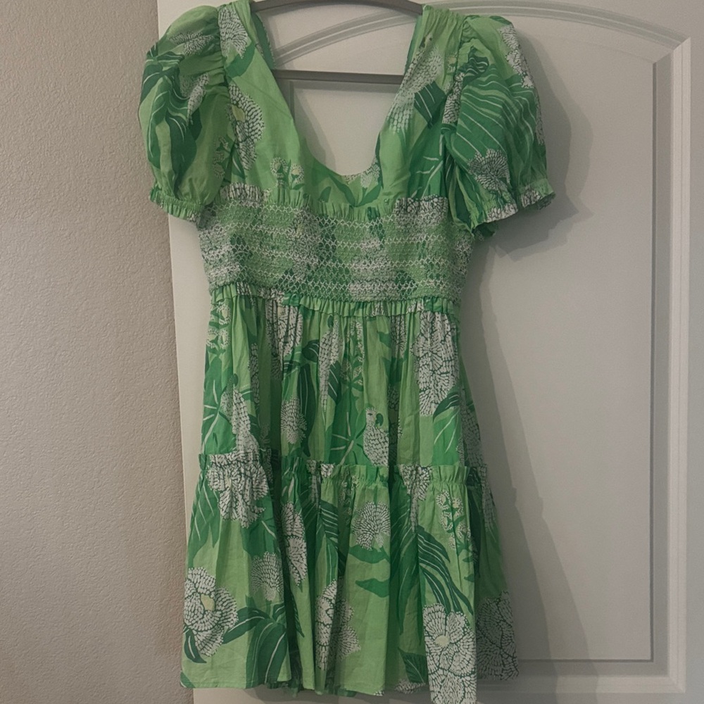FARM Rio Leafy Green Mini Dress